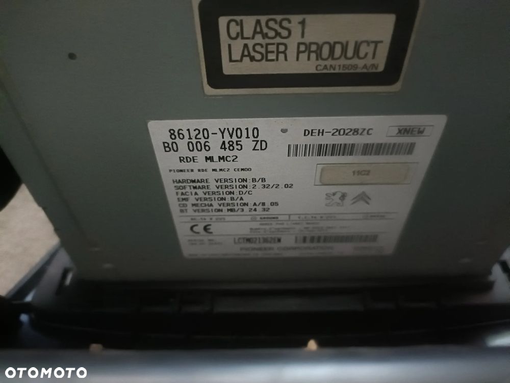 TOYOTA AYGO I LIFT 05-14 r. RADIO RADIOODTWARZACZ RADIOODBIORNIK RAMKA + - 6