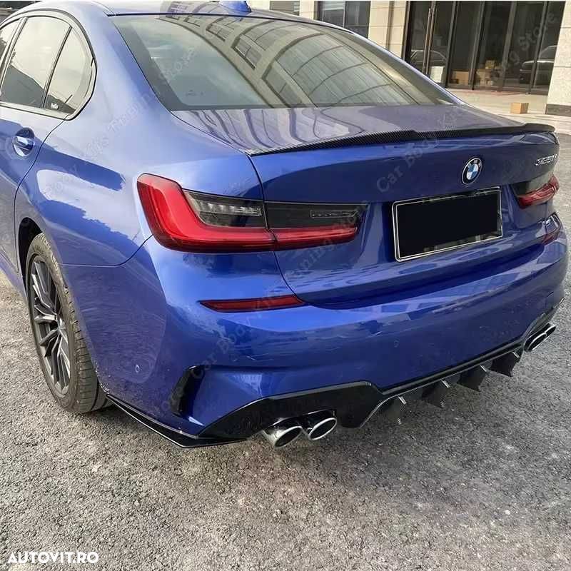 Extensii Splitere Prelungiri Extensie Bara Spate BMW G20, Negru Lucios - 7