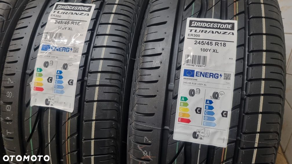 Nowe 4 opony letnie 245/45 R18 100Y XL AO Bridgestone Turanza ER300 - 2