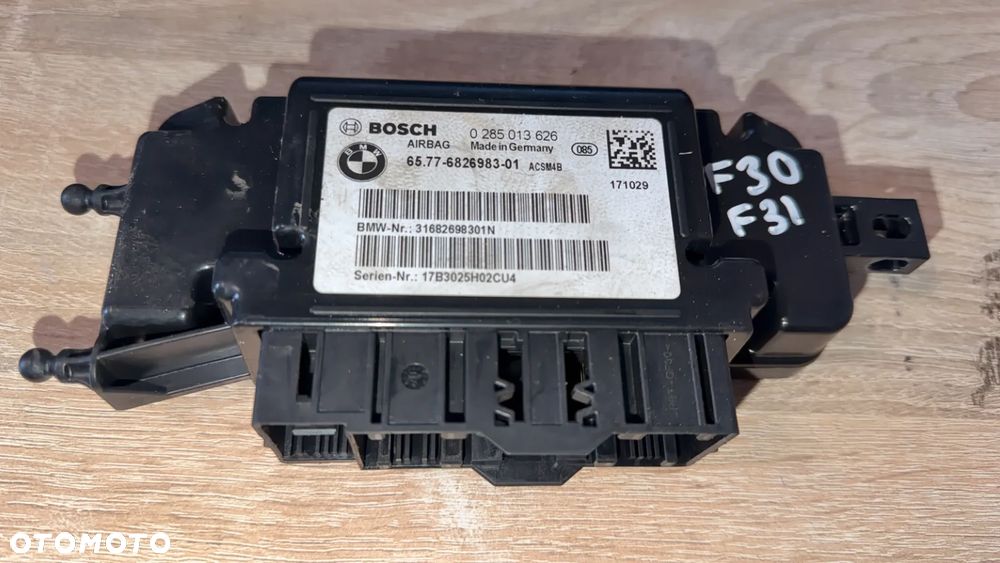 MODUŁ STEROWNIK SENSOR AIRBAG PODUSZEK BMW 3 F30 F31 6826983 - 1