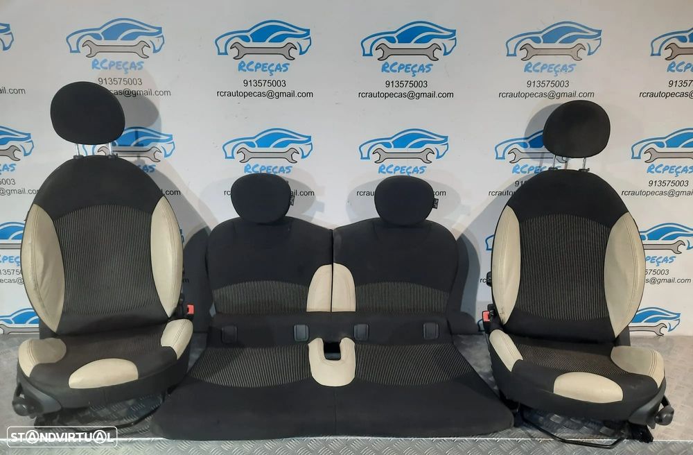 BANCOS FRENTE FRONTAL TRASEIRO TRÁS MINI ONE COOPER D S R56 TECIDO PELE AIRBAG ORIGINAL - 1