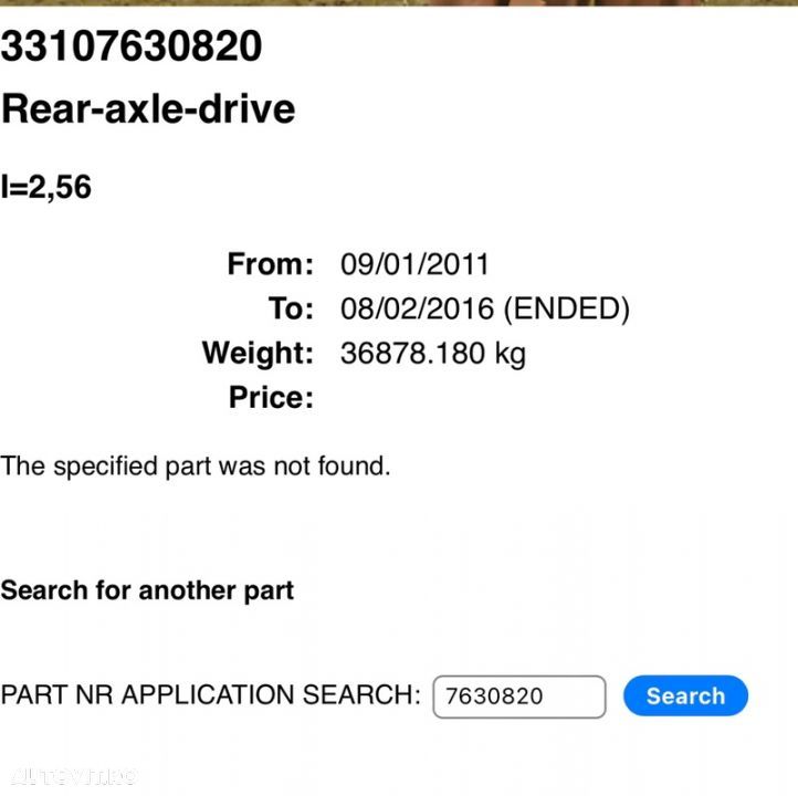 grup diferențial spate raport 2.56 530 530xd F07 Gt F10 F11 planetară punte spate F06 640d F01 - 6