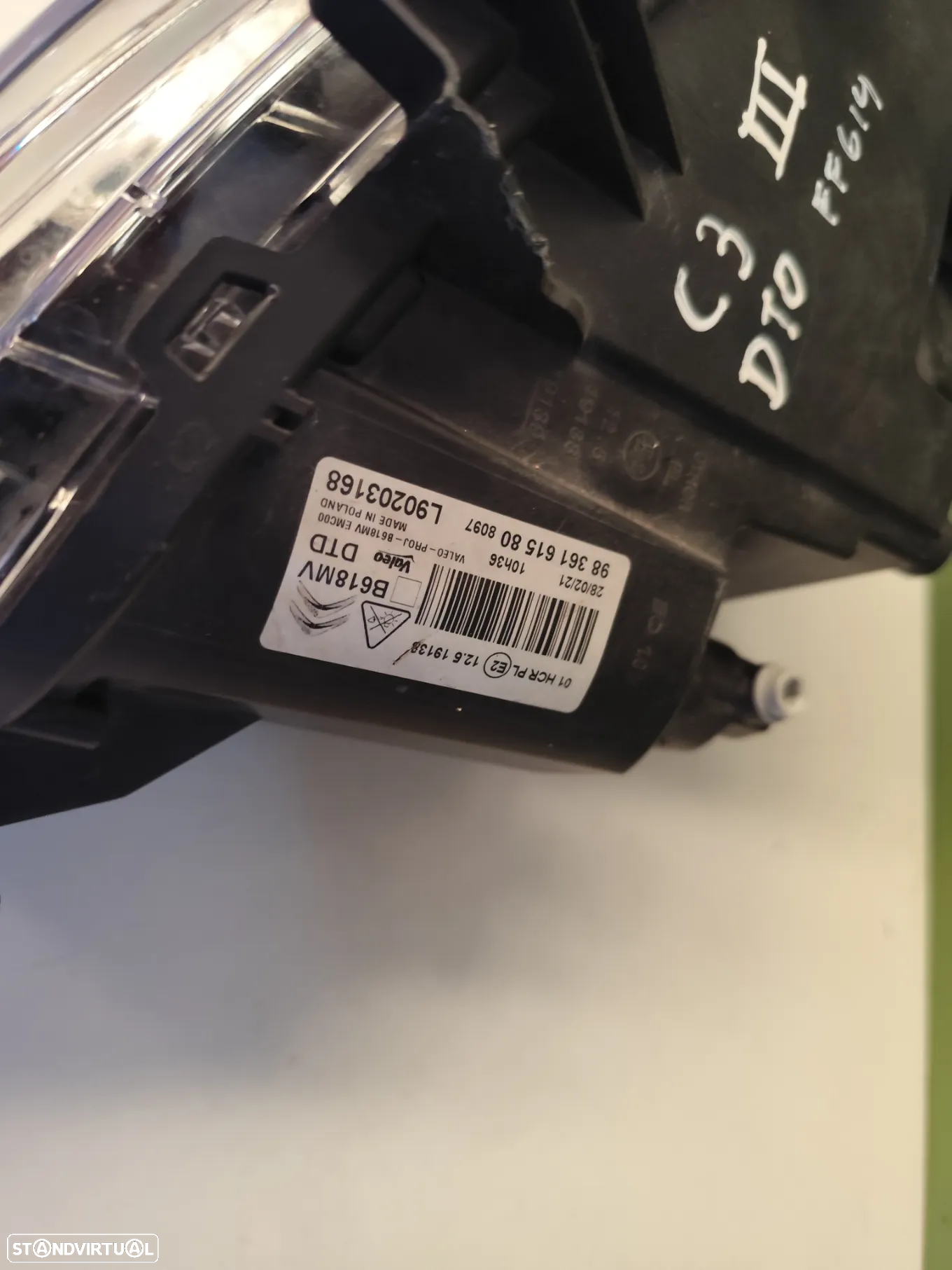 CITROEN C3 III FAROL LED DIRETO - FF614 - 7