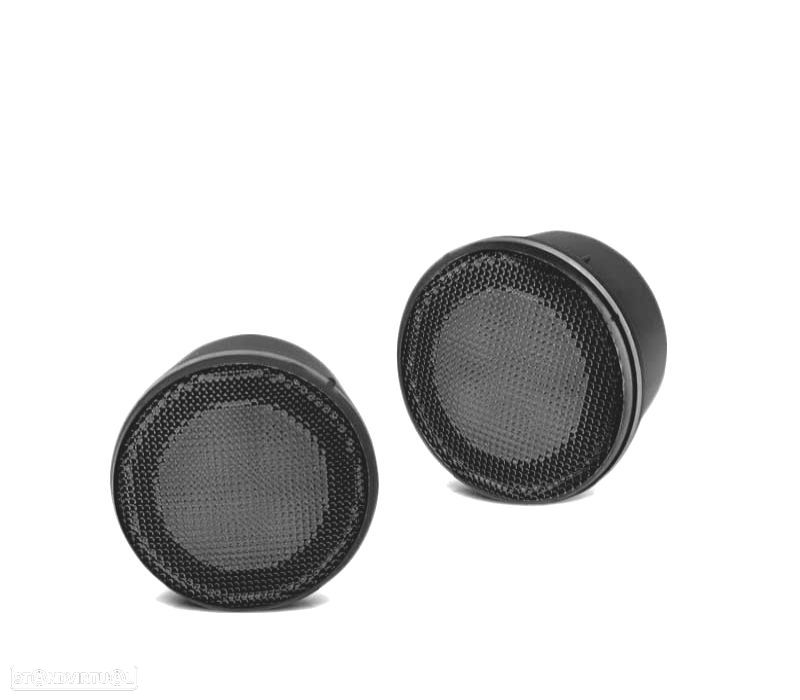 PISCAS FRONTAIS LED JEEP WRANGLER JK 07-18 SMOKE FUMADOS ESCURECIDOS - 1