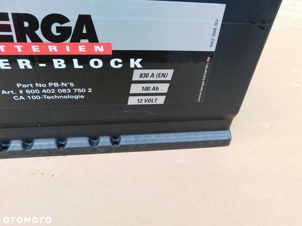 Akumulator samochodowy firmy BERGA 12V 100AH 830A SPRAWDZONY - 3