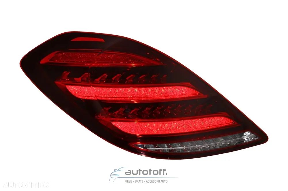 Stopuri Full LED compatibile cu Mercedes S-Class W222 (2013-2017) Semnalizare Secventiala Facelift Design - 4