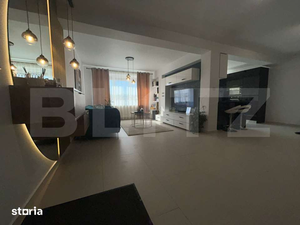 Apartament tip duplex, 100 mp, 4 camere, mobilat modern, curte + parca — fotografia 2