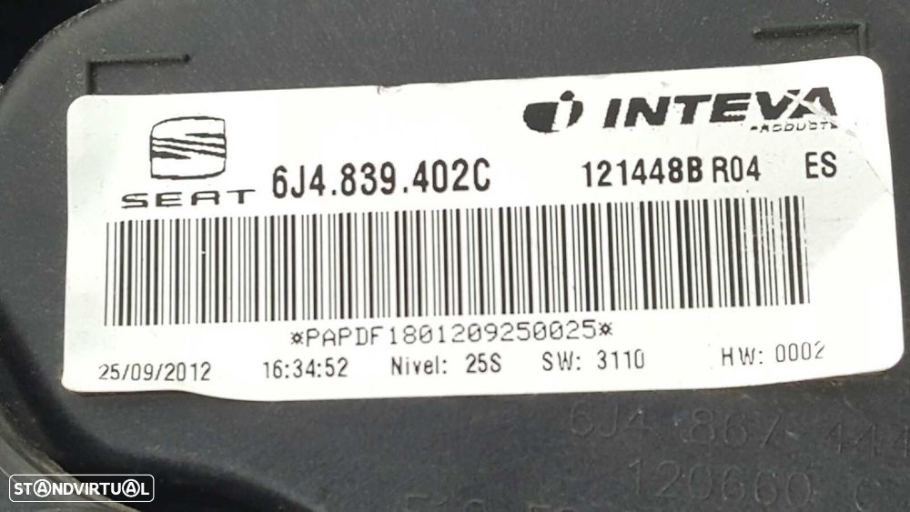 ELEVADOR TRASEIRO DIREITO SEAT IBIZA (6J5) STYLANCE / STYLE - 4