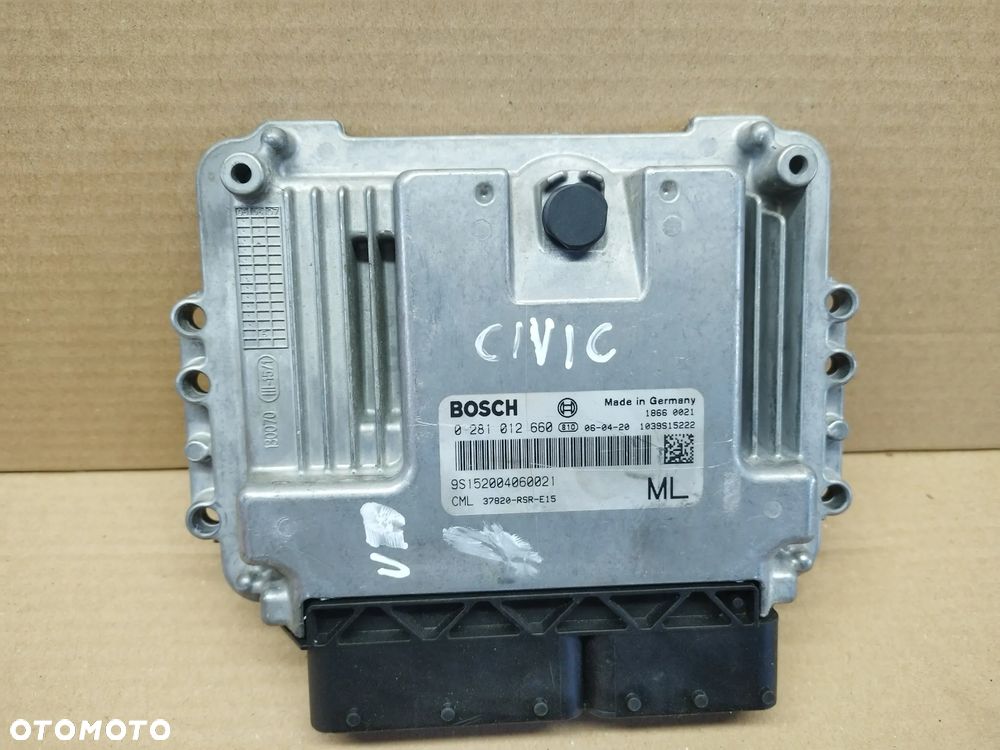 KOMPUTER, STEROWNIK SILNIKA 2.2 i-CTDi 0281012660 HONDA CIVIC VIII 06-11 - 1