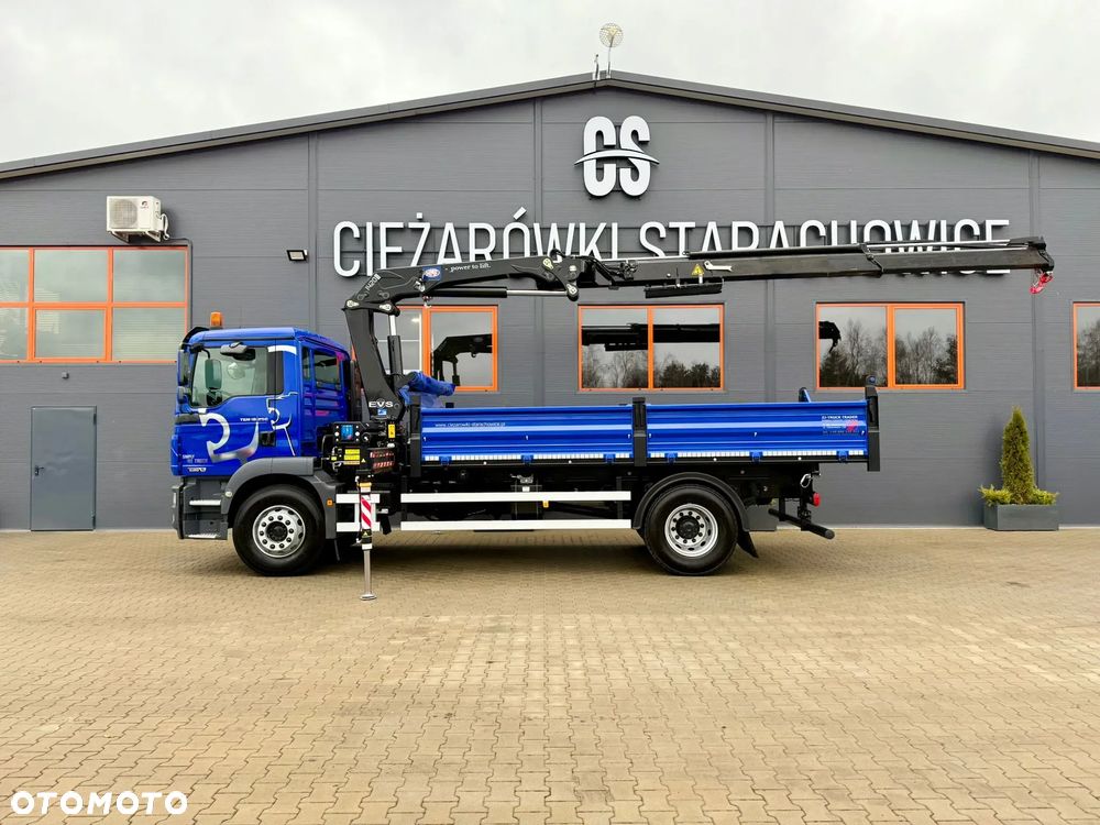 MAN TGM TGL TGS 18.250 // wywrotka 3-S + HDS HMF 1420 - K2 // budowlanka // energetyka //żuraw dzwig kran crane // Świeżo sprowadzony - 14