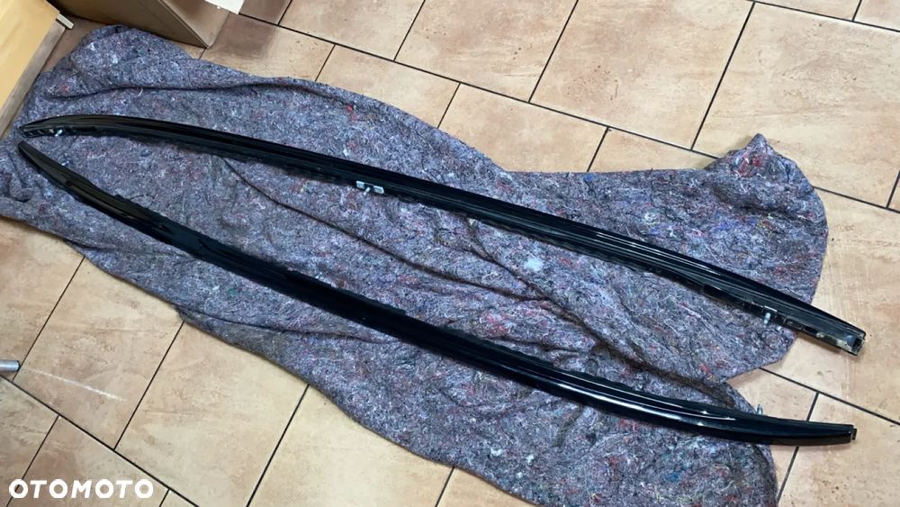 BMW F11 RELINGI DACHOWE CZARNY POŁYSK KOMPLET 7210094 7210093 - 1