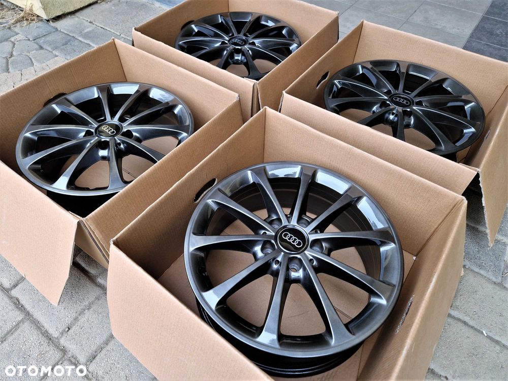 Alufelgi 17 5x112 Audi A3 A4 Q2 Q3 Seat Leon Exeo Altea Ateca Chrom Shadow ! 731# - 5