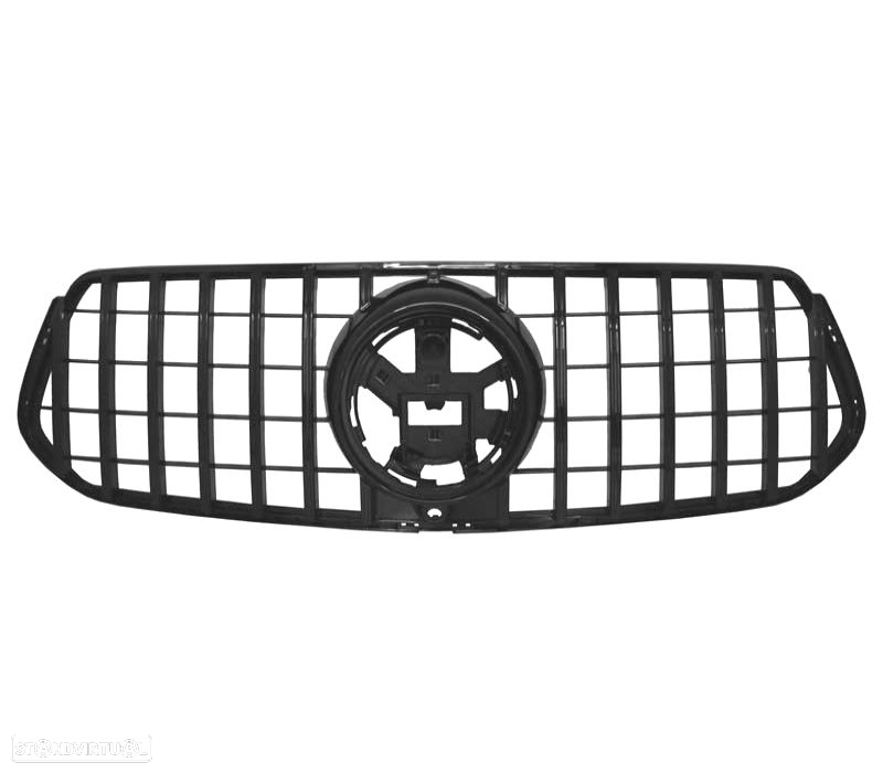 GRELHA FRONTAL MERCEDES GLE W167 C167 COUPE 19- LOOK GT CAMARA PRETO BRILHO - 4