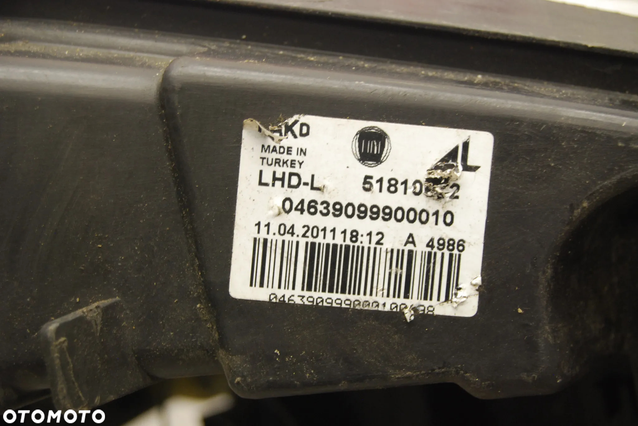 LAMPA PRAWY PRZÓD PRZEDNIA PRAWA 04639099900010 FIAT DOBLO - 8
