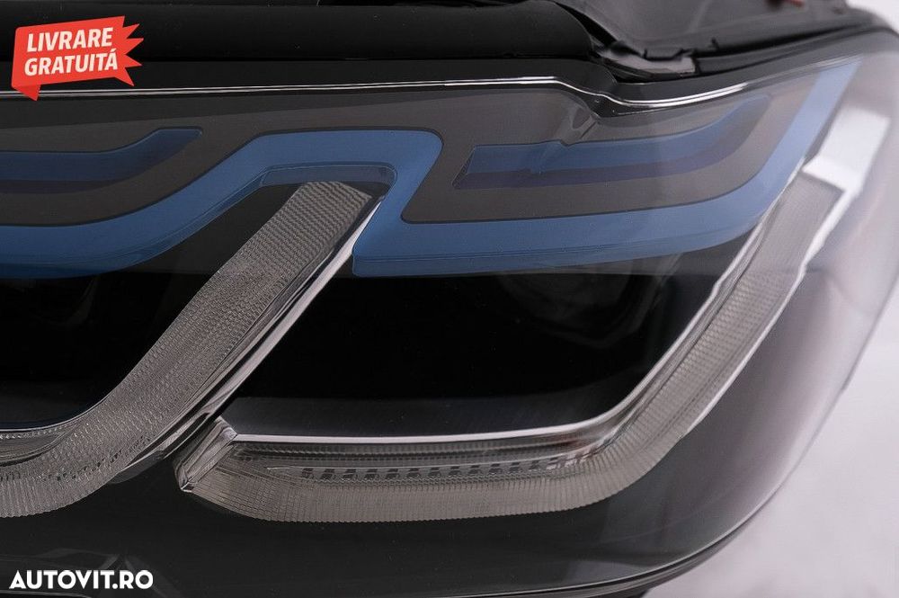Faruri LED BMW Seria 5 G30 G31 Sedan Touring (2017-2019) LCI Design - 7
