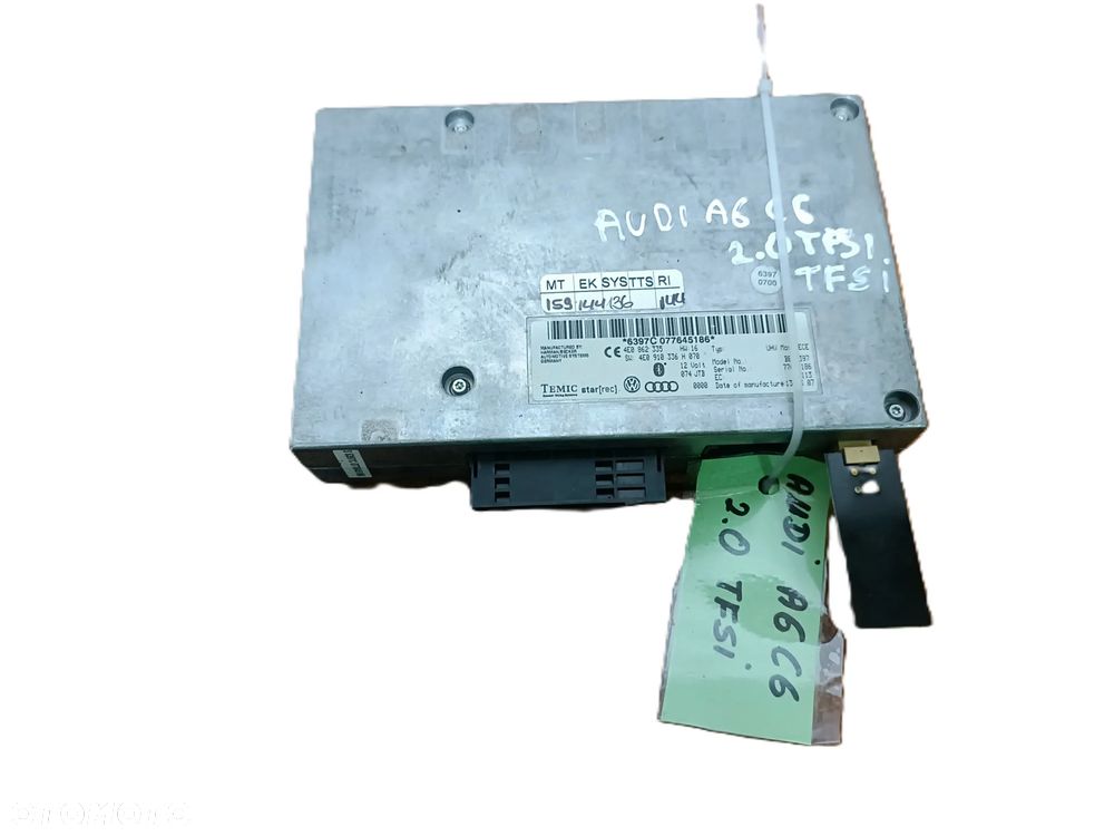 AUDI A6 C6 04-11 r. 2,0 TFSI MODUŁ BLUETOOTH 4E0862335 4E0910336H + - 1