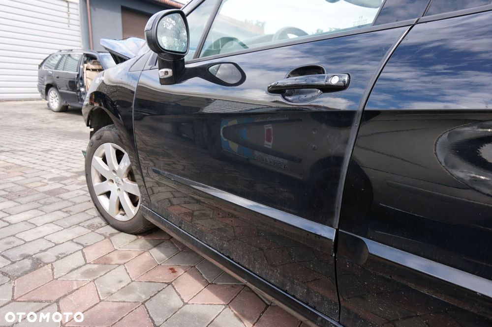 DRZWI PRZEDNIE LEWE 308 I T7 LIFT KOMBI KTVD  CZARNY PEUGEOT 2011-2013 - 4