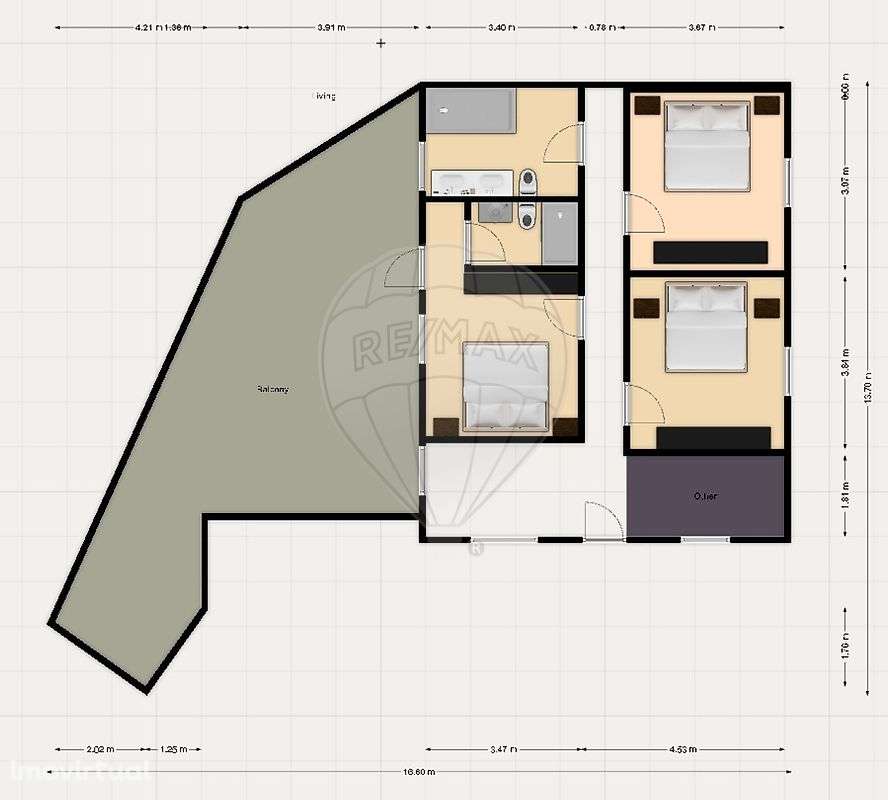 Moradia T3 para venda - Grande imagem: 3/4