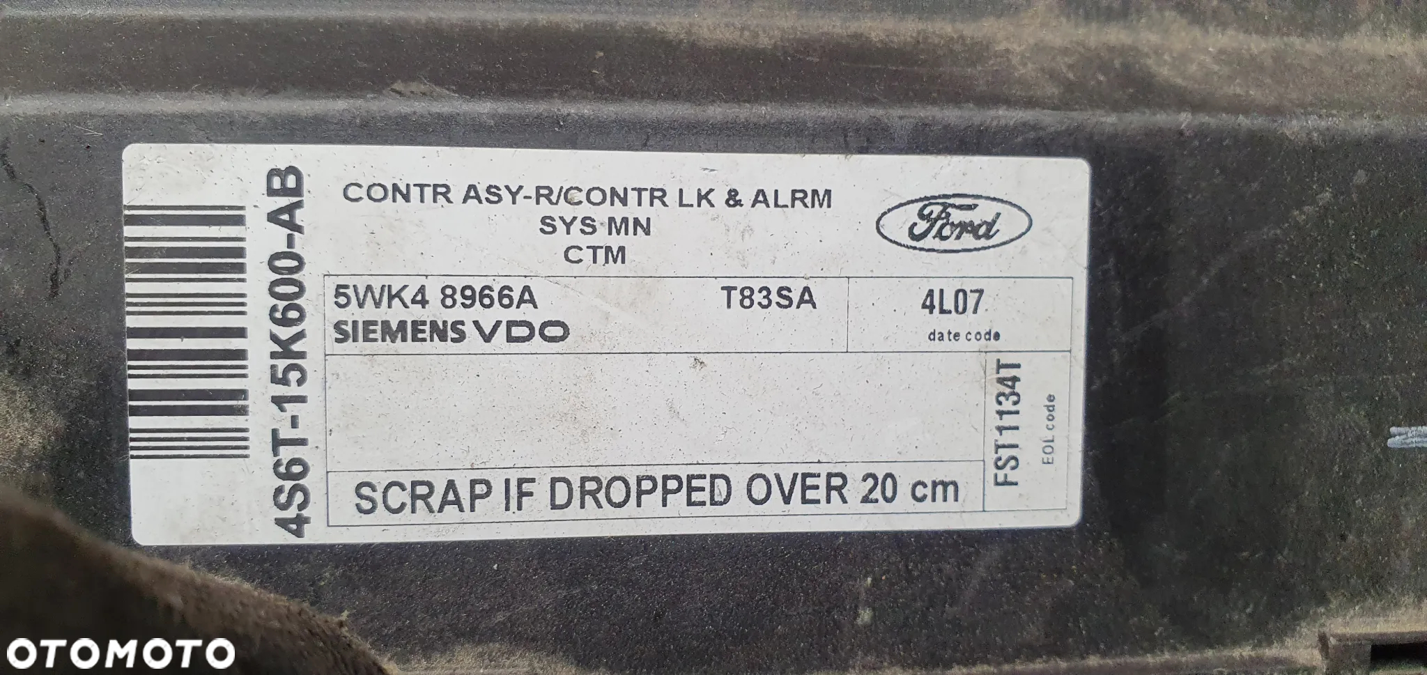 Moduł komfortu Ford Fusion 4S6T-15K600-AB - 4