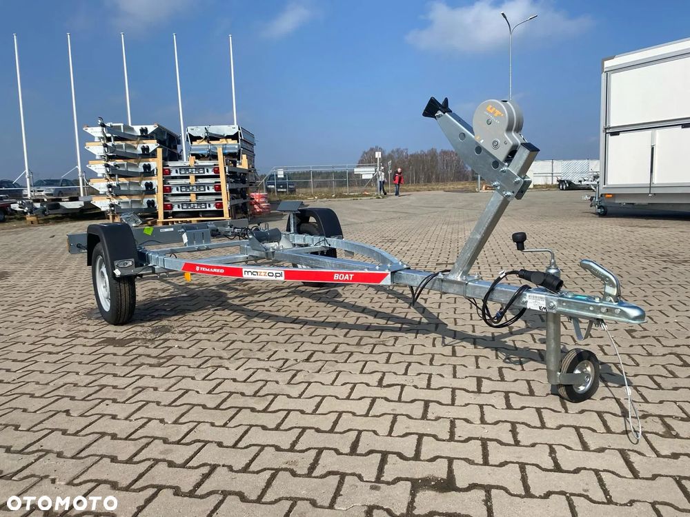 TEMARED Dostawa Przyczepka podłodziowa DMC750kg łódź do 4,3m WODOODPORNE ŁOŻYSKA MOCNA - 20
