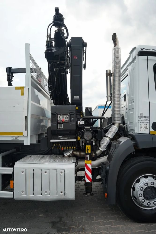 Mercedes-Benz AROCS 2636 / 6X4 / BASCULATOR / + HIAB X-HIDUO 228 E-3 HDS / TELECOMANDĂ / FURCĂ PENTRU PALEȚI / EURO 6 - 17