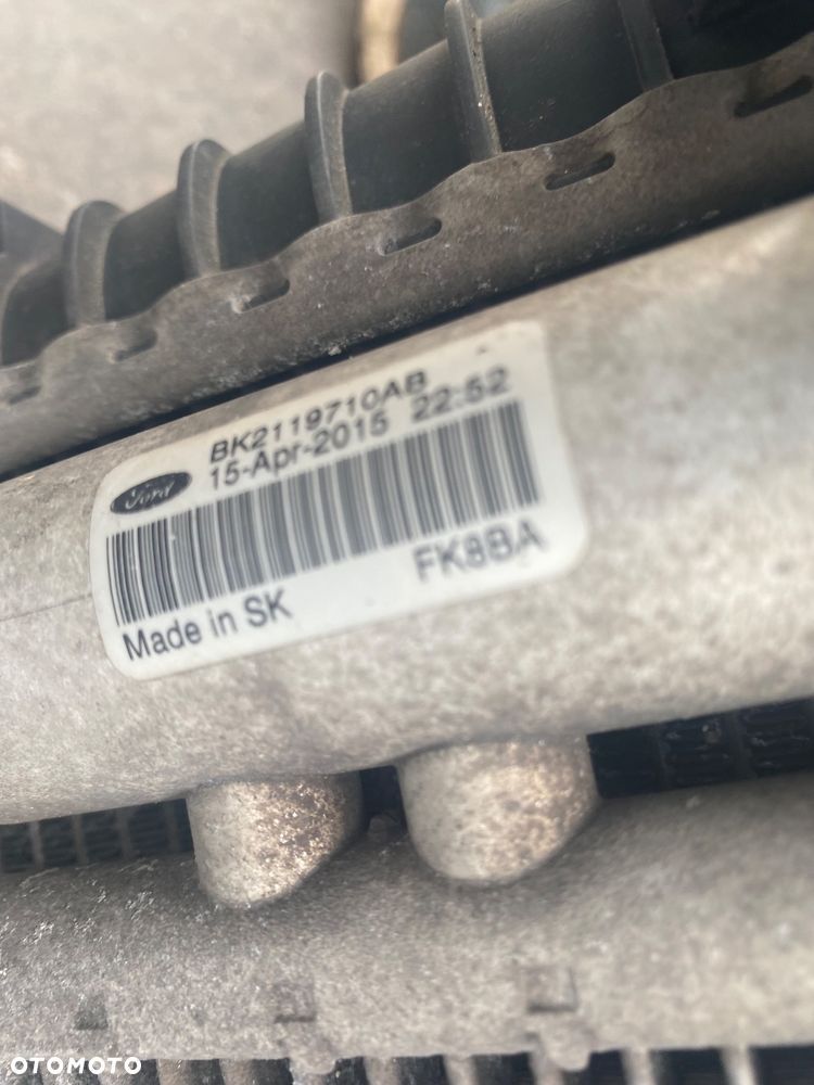 Ford Transit Custom Mk8 2016r MASKA BŁOTNIK przedni  lewy LAMPA przednia lewa REFLEKTOR grill atrapa ZDERZAK pas przedni chłodnice KOMPLETNY PRZÓD pokrywa silnika komplet chłodnic wentylator - 11