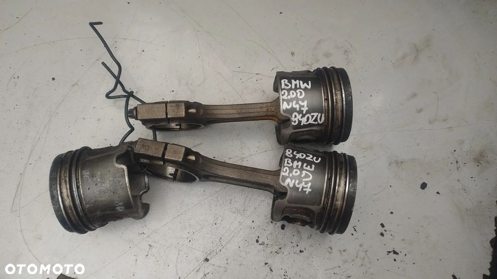 BMW E60 e90 N47D20A 2,0d F10 F11 F30 X1 N47D20C tłok korbowód wał korbowy 0840ZU 0840BB - 4