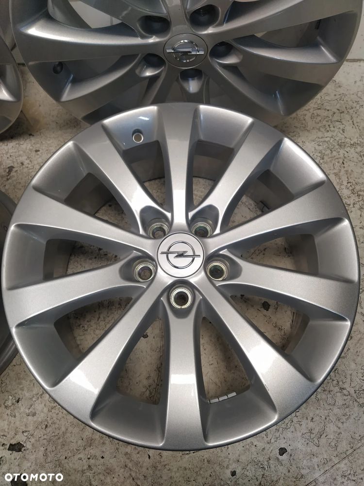 OPEL MERIVA B ASTRA ZAFIRA 7X17 ORYGINALNE FELGI ALUMINIOWE R17 ET47 5X110 DEKIELKI OPEL ORYGINAŁ - 6