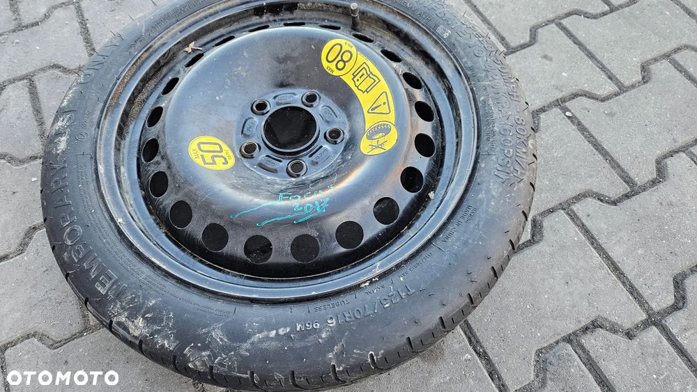 Ford Focus MK2 mk3  Mondeo S-Max Volvo V50 kolo dojazdowe 16" 5x108 125/85R16 125/90R16 - 2