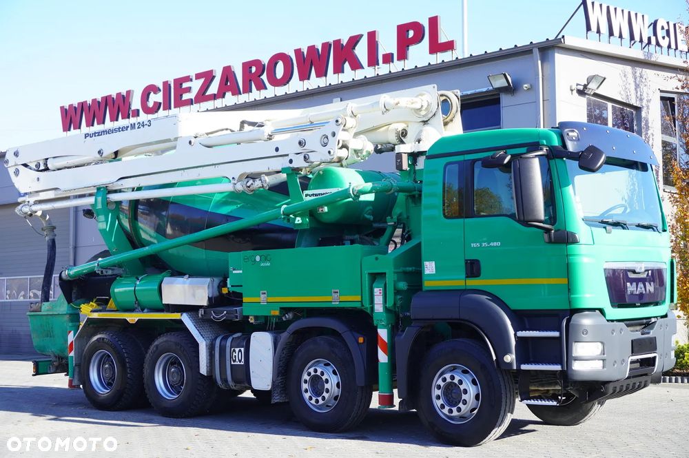 MAN TGS 35.480 / Pompogruszka / 8x4 / Putzmeister M24-3 / 1600 MTH! - 7