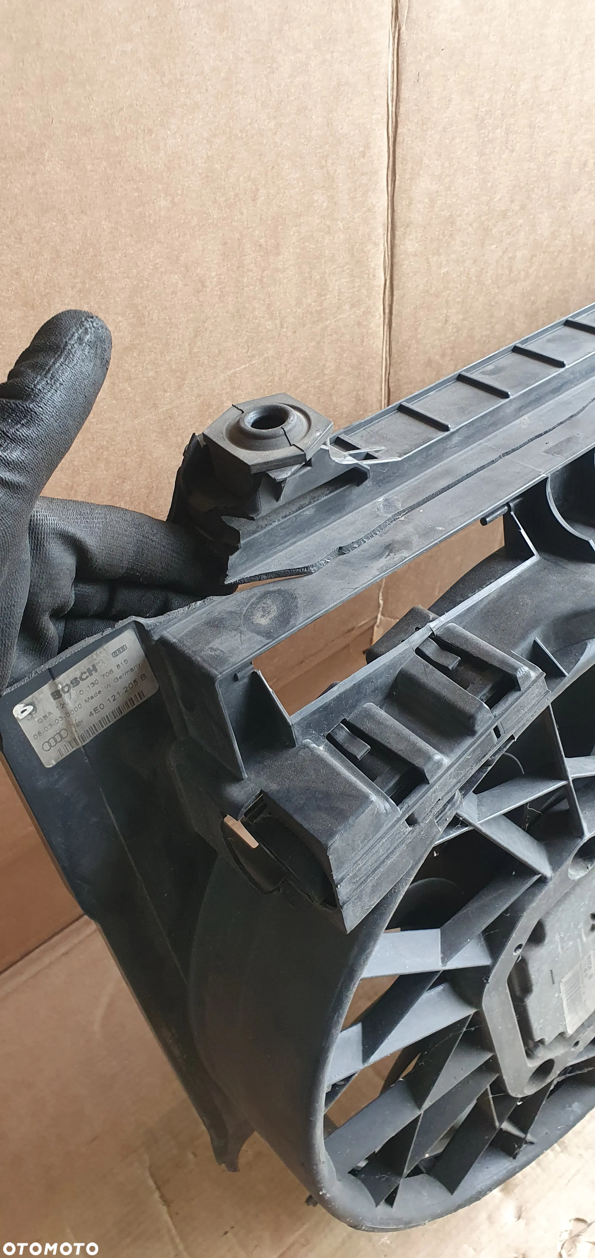 Wentylator chłodnicy wentylatory Audi A8 D3 4.2 TDI 4E0959455H 4E0910455 4E0121205B - 6