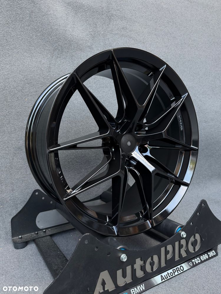 NOWE felgi 18 BMW  CZARNY POŁYSK   5x120 8.5j ET35 F10 Z3 Z4 E46 X1 X3 E83 F25 X5 E90 F30 F32 F34 GT F01 F12 F20 E87 F22 E60 xDrive Opel Insignia JR44 JR21 Styling M Pakiet Forzza Vossen HF7 Japan Racing JR28 alufelgi - 4