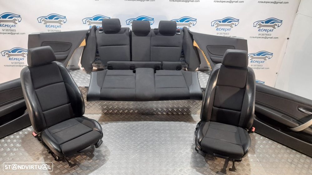 BANCO BANCOS BMW SERIE 1 E81 PACK M PELE TECIDO QUARTELA QUARTELAS AIRBAG FRENTE FRONTAL TRASEIRO TRÁS - 13