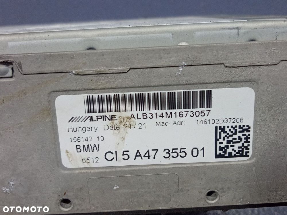 BMW M4 G82 G80 G20 G22 RADIO NAWIGACJA MGU ALPINE 5A47355 - 8