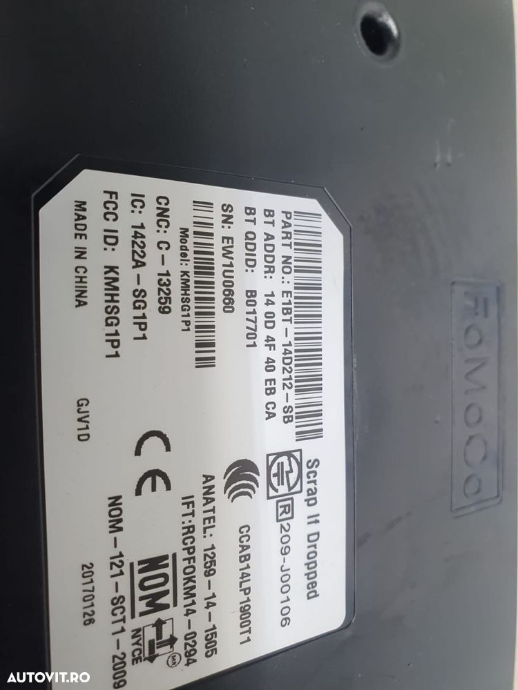 Modul bluetooth E1bt-14d212-sb Ford Kuga 2 [2013 - 2020] 2.0 tdci - 3