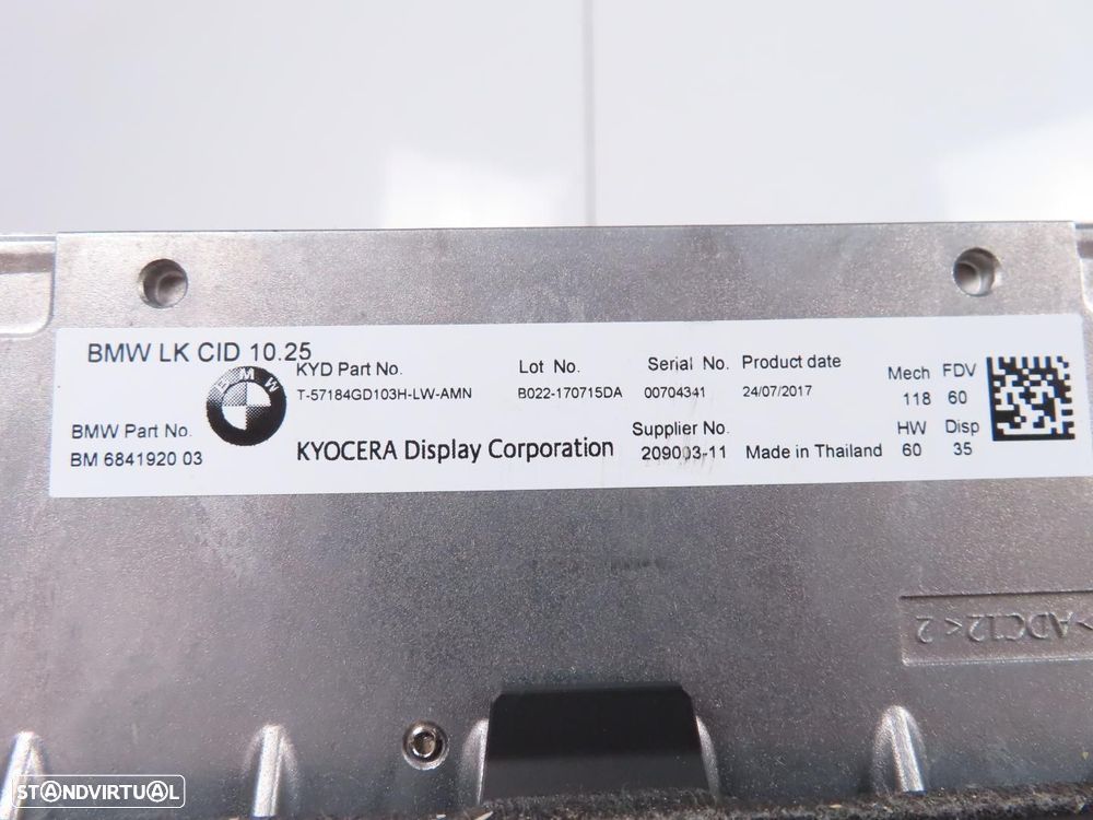 Monitor / Display Central 10.25 Profissional Usado / Original BMW X3 (G01)/BMW X... - 5