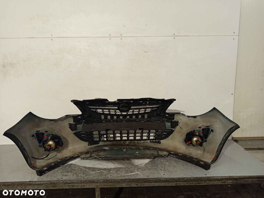 + ZDERZAK PRZÓD PRZEDNI OPEL CORSA D LIFT FL Z22C CZARNY HALOGENY - 5