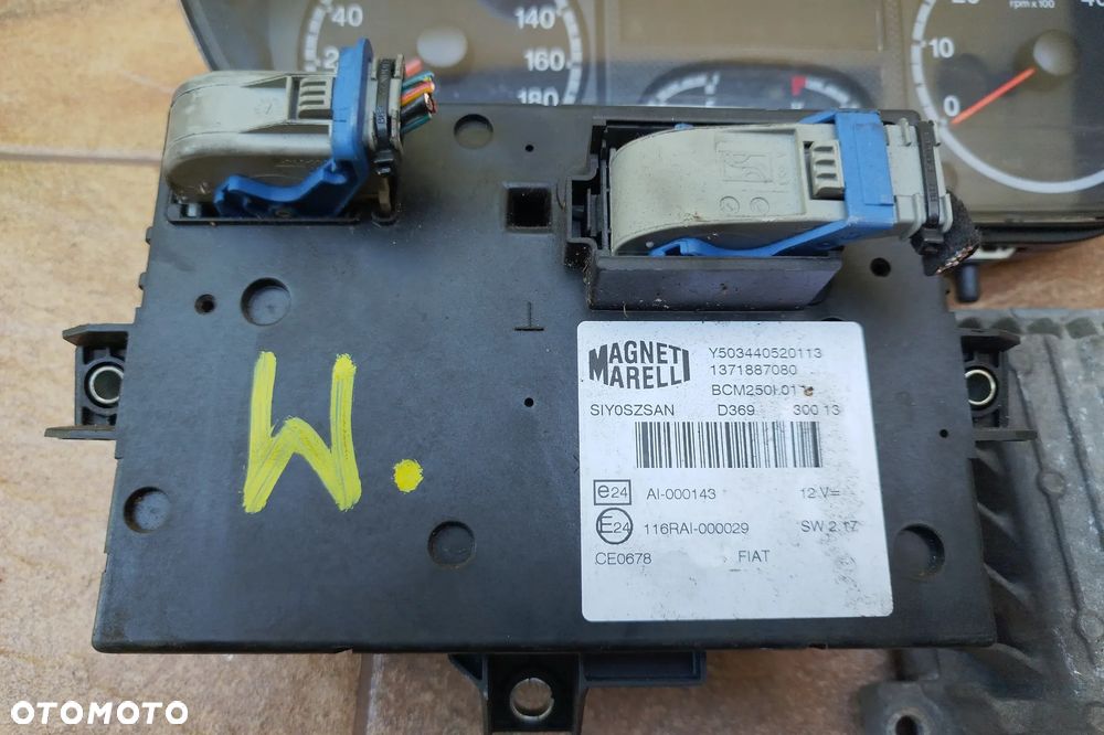 Zestaw startowy, komputer Continental SID208 sterownik silnika 2.2 HDI Euro5 130KM S180129101J / 9676721380 / 9691551980 do Fiat Ducato III Peugeot Boxer II Citroen Jumper II 2011-2015r, w komplecie: sterownik silnika stacyjka, kluczyk, moduł komfortu, immobilizer , licznik,  komplet do odpalenia auta, - 11