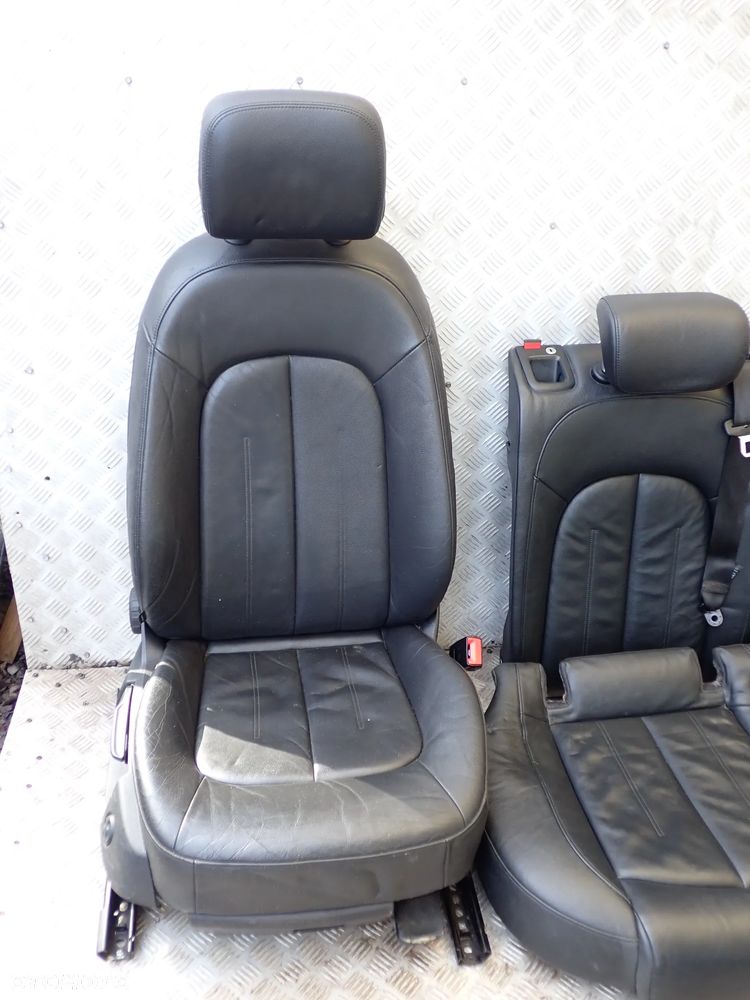 AUDI A6 C7 FOTEL PRZEDNI PRAWY / LEWY ORAZ KANAPA TYLNIA  SKÓRA  KOMPLET, DOSTĘPNE 2 KOMPLETY - 10