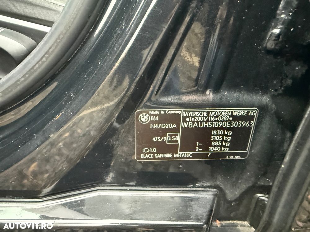 BMW Seria 1 116d DPF Edition Lifestyle - 9