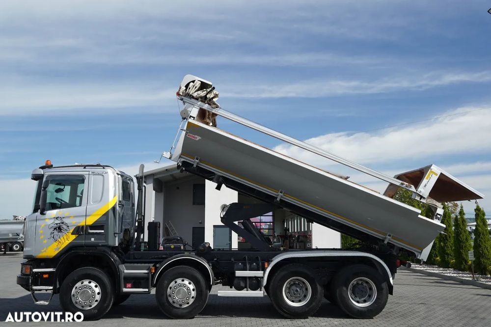 Scania G 440 / 8X4 / BASCULATOR CU 2 LATE / HIDRAULIC LATERAL / CLAPETĂ HIDRAULICĂ / BORDMATIC / CORTINĂ AUTOMATICĂ / AUTOMAT - 3