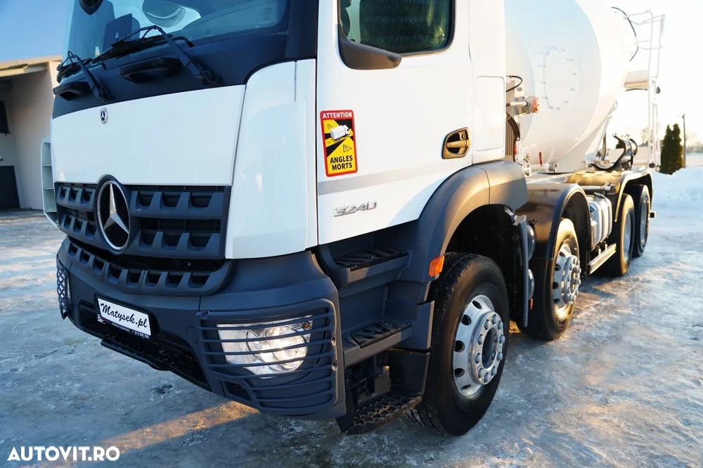 Mercedes-Benz AROCS 3240 / 9M3 BETONIERĂ / 8x4 / BETONIERĂ / AUTOMATĂ / CAMERĂ / JANTE DIN ALIAJ / - 11