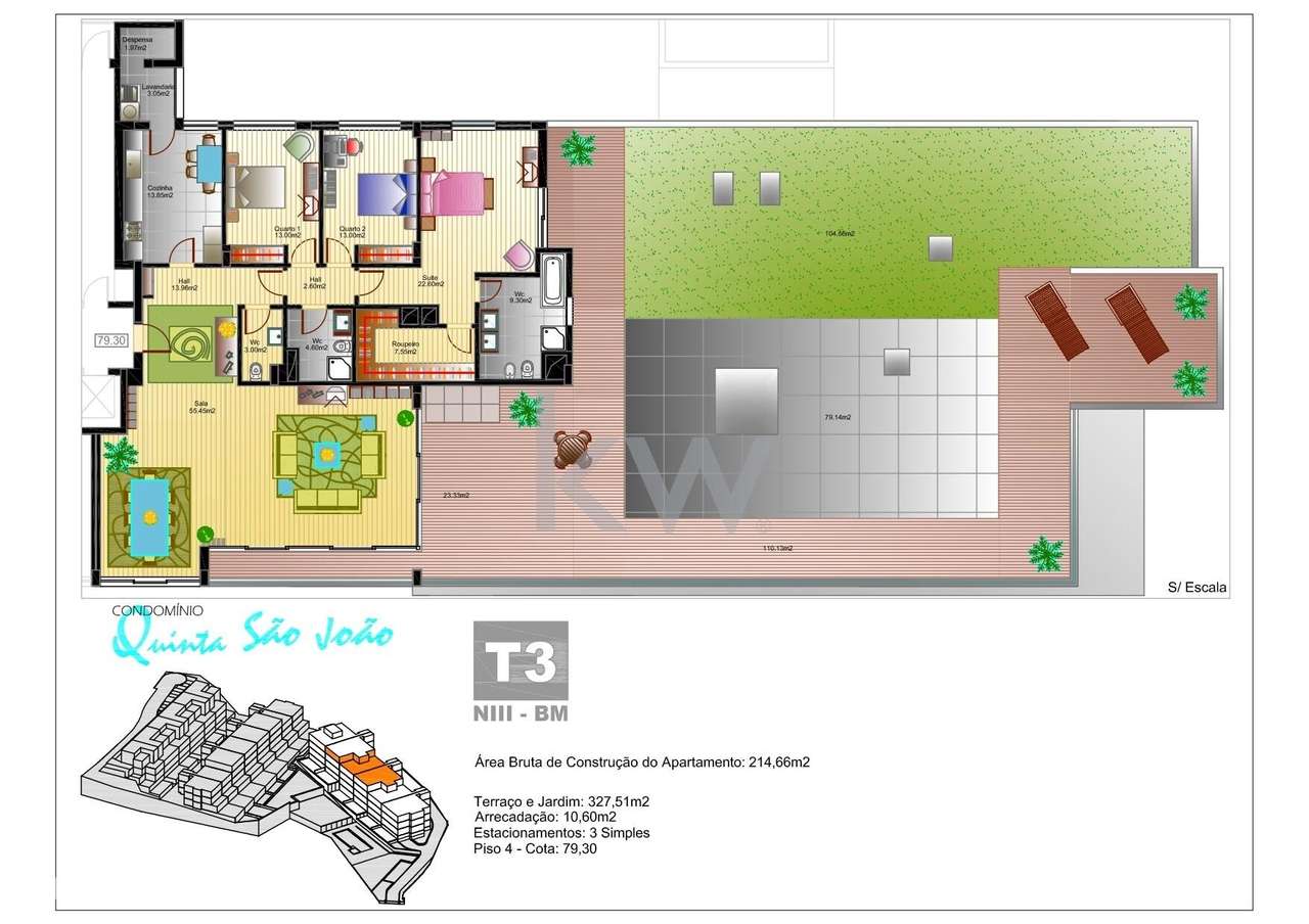 Apartamento | Tipologia T3 | Terraço/Solário | Vista Mar | Funchal | M - Grande imagem: 2/60