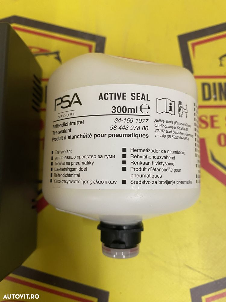 Compresor auto umflat roti soluție kit pană OE Peugeot 120w neutiliza - 7