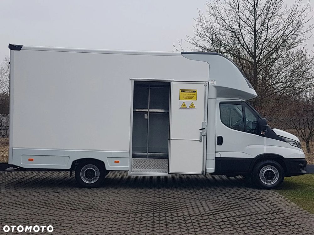 Iveco DAILY KONTENER NISKOPODŁOGOWY 4,43x2,23x2,42 SKLEP BAR FOODTRUCK KAMPER KLIMA - 35