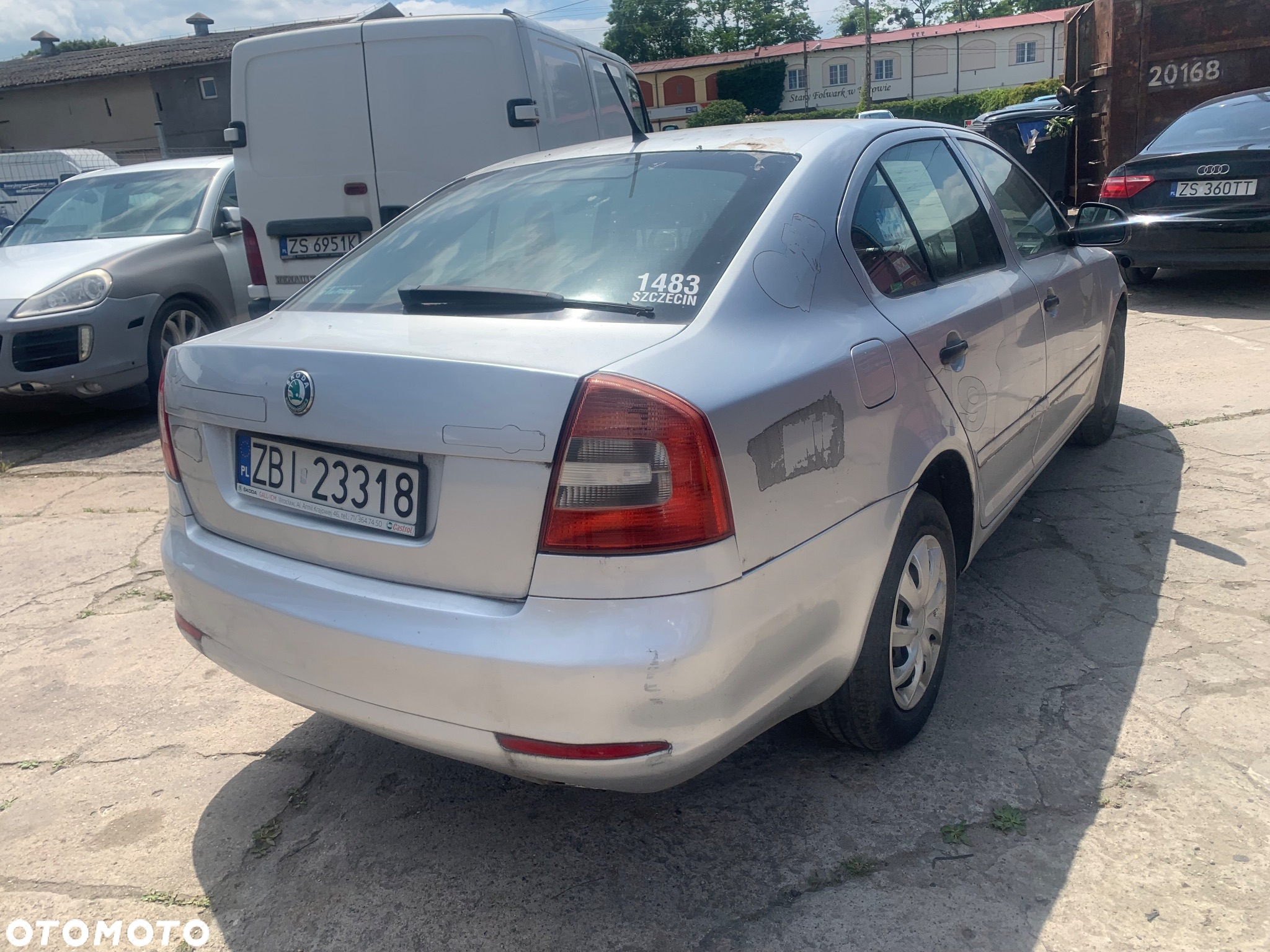 Skoda octavia 2 lift cala na części LA7W srebrna - 7