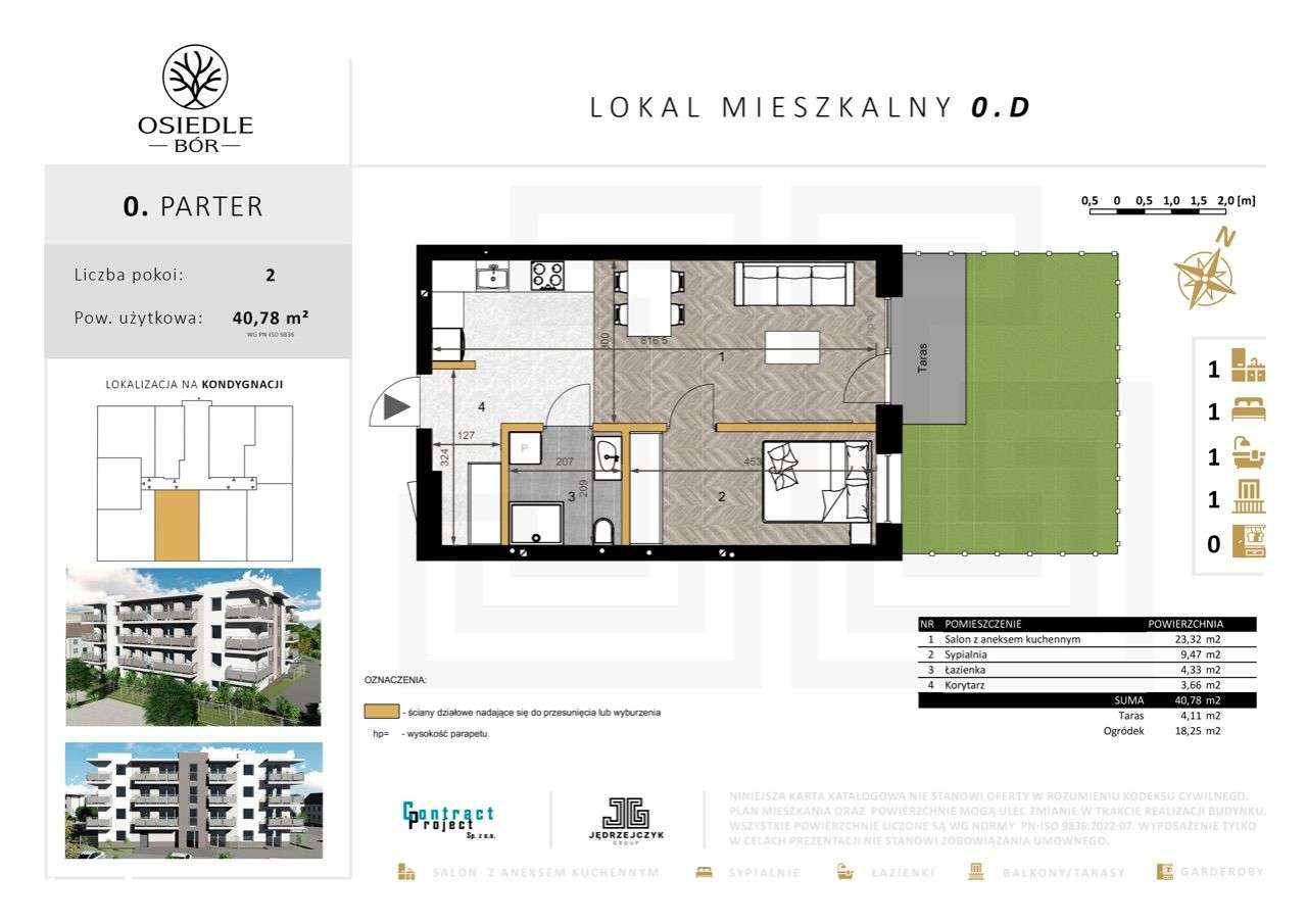 Mieszkanie 0.D | Osiedle Bór