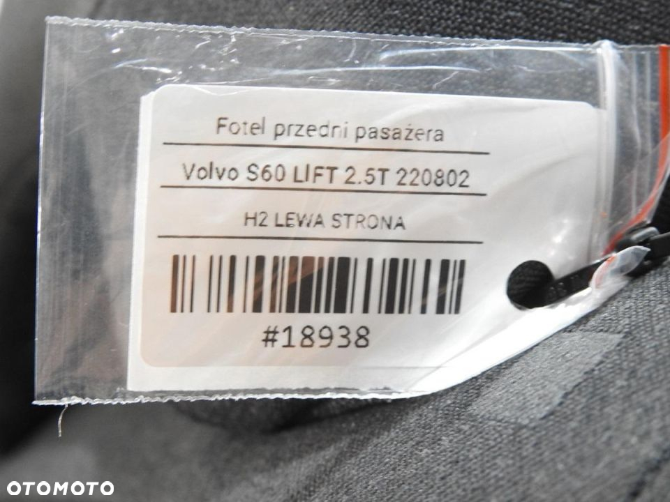 FOTEL PRAWY PRZÓD VOLVO S60 I LIFT - 11