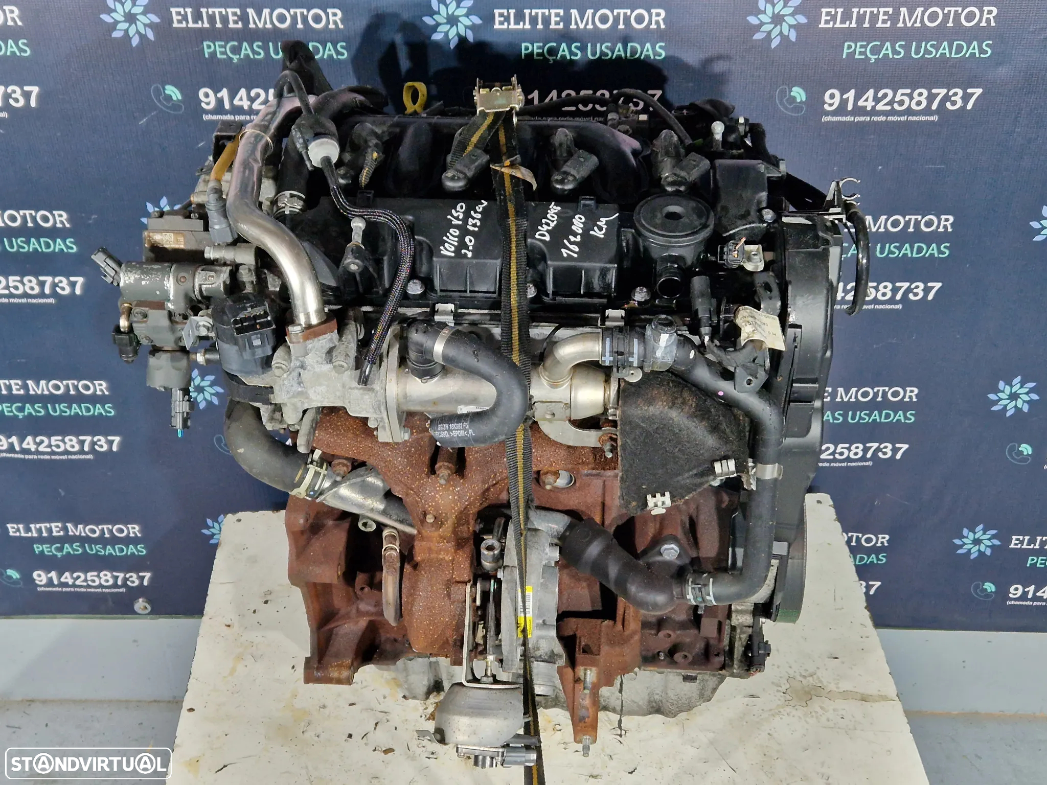 Motor usado D4204T VOLVO V50 2.0D 136CV S40 PEUGEOT FORD CITROEN - 2