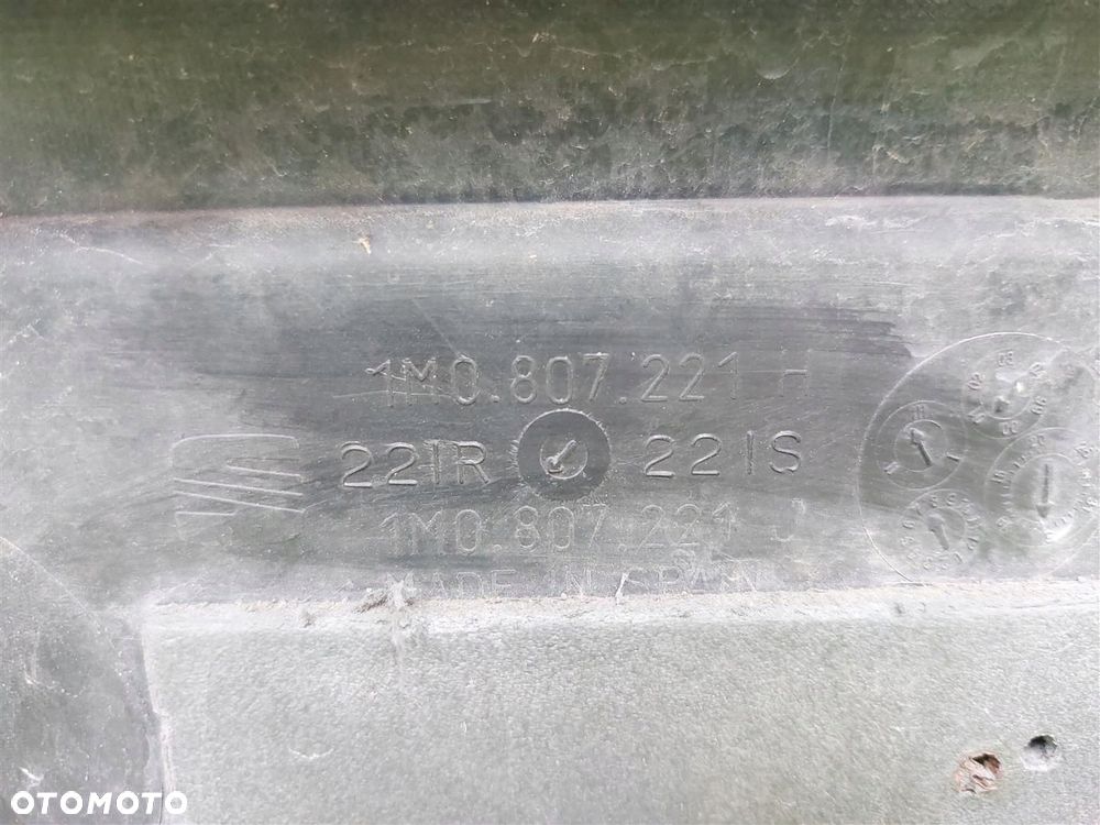 Zderzak przód przedni ATRAPA SEAT LEON I 19995-2005 TOLEDO II LS7N CZARNY - 12